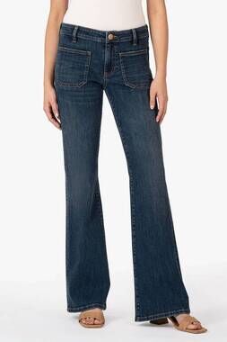 NEW KUT FROM THE KLOTH anna flare jeans in dedcd